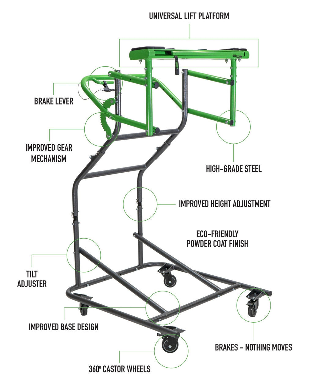 TopLift Pro V2 - Hardtop Removal & Storage Tool for Jeep Wrangler and Ford Bronco